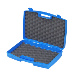 Red/Blue/Black,  Polypropylene case mm. 390 x 295 x 102 with 2 egg foams