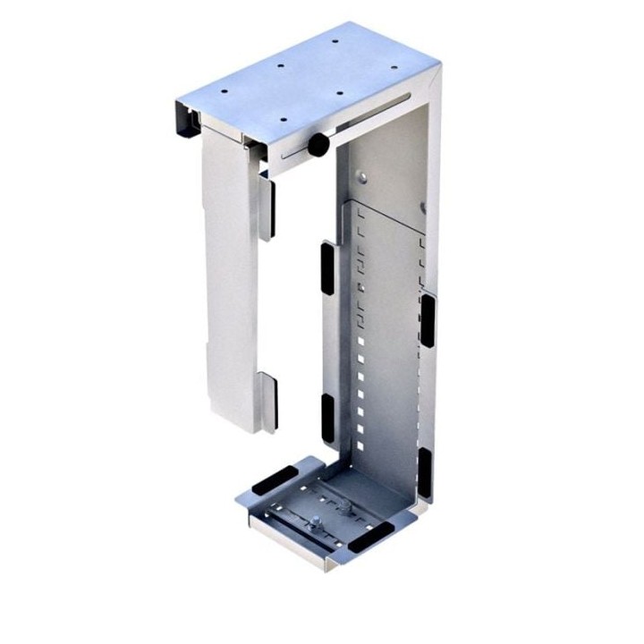 Rigid Silver Computer Holder with Adjustable Bracket