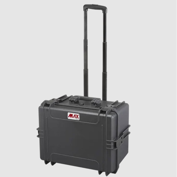 Black, empty with trolley, INT 500x350xH280(58+222)mm, EXT 555x437xH326mm, 5,88kg, 49L
