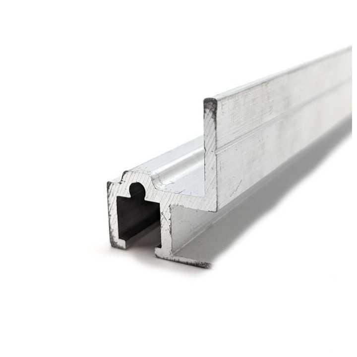 Single Sliding Rack Strip with Gasket Groove - 2m Long