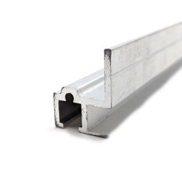 Single Sliding Rack Strip with Gasket Groove - 4m Long