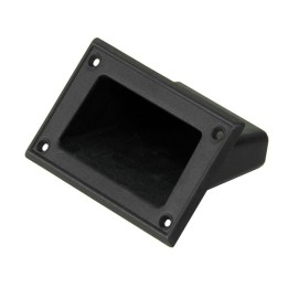 Small Black Plastic Cabinet Pocket Handle