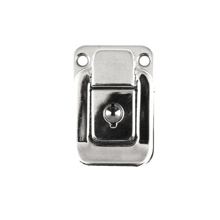 Small Chrome Draw Bolt with Key Lock