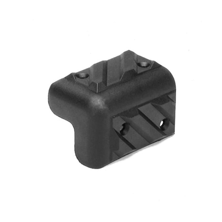 Small Plastic Black Chevron Stacking Corner