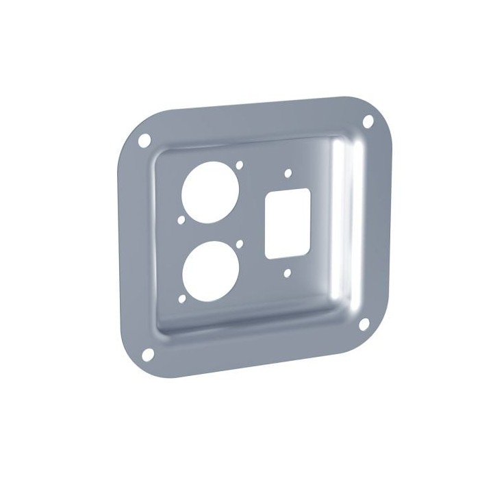 Small PennBrite Dish for 1 x IEC and 2 x D-Series Connectors