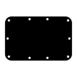 Solid Black Backplate for H7150Z Handles