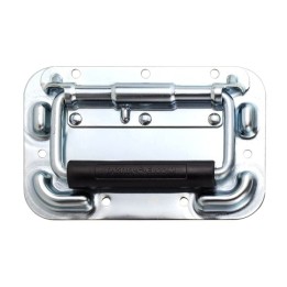 Sprung Flip Handle with 19mm Grip in Surface Mount Dish