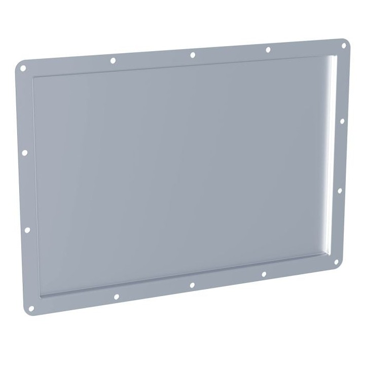 Very Large PennBrite Recessed Label Dish for Self-Adhesive Tour Labels