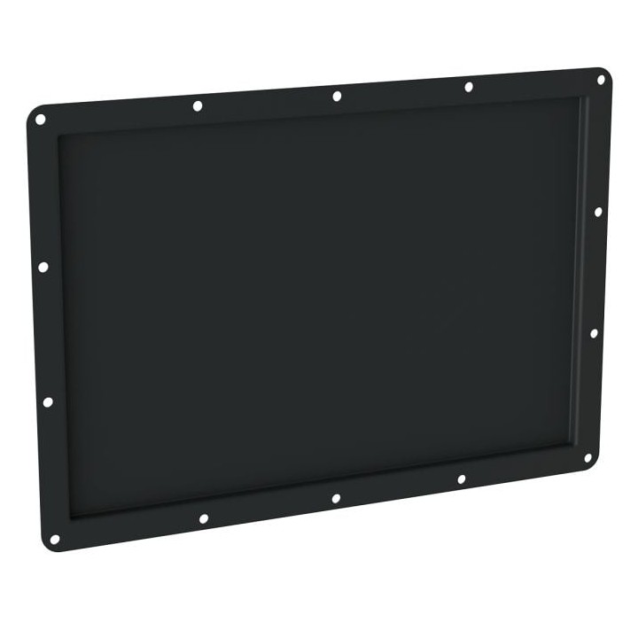 Very Large Black Recessed Label Dish for Self-Adhesive Tour Labels