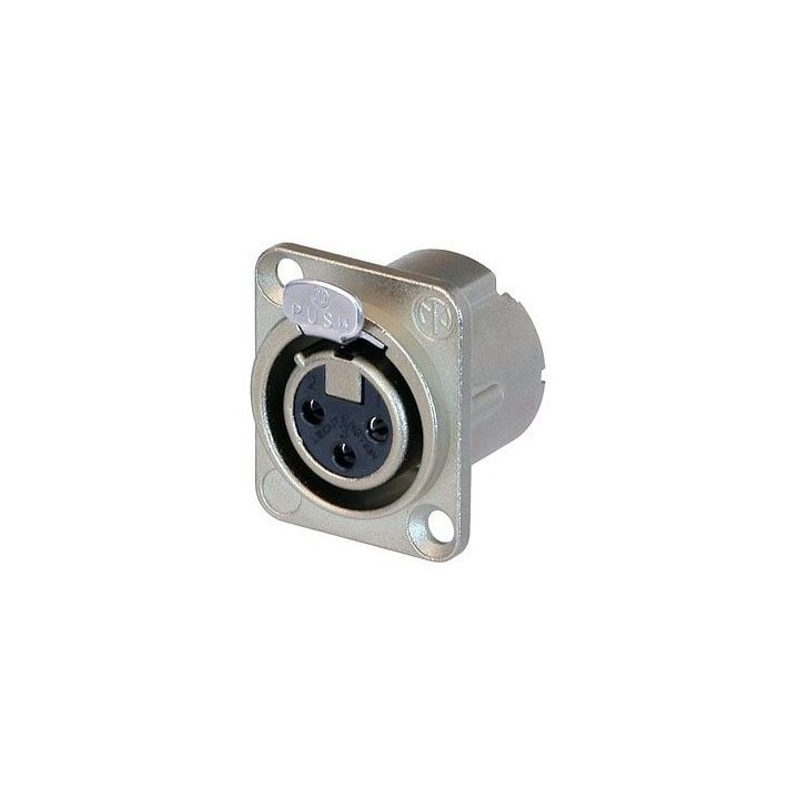XLR 3 Pin Female Chassis DLX Series NC3FD-LX