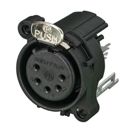 XLR 5 Pin Female Chassis A Series NC5FAV-D