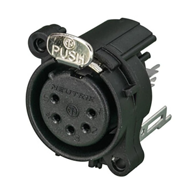 XLR 5 Pin Female Chassis A Series NC5FAV-D